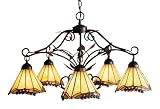 Landmark 035-IA Grape Trellis 5-Light Chandelier, 18-Inch, Antique Iron