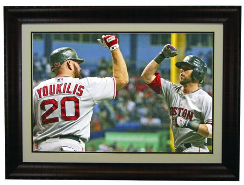 Boston Red Sox- Young Guns Dustin Pedroia and Kevin Youkilis Framed Photo