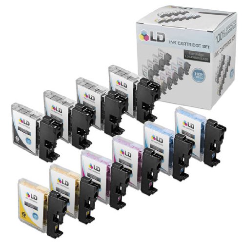 Brother Compatible LC65 Bulk Set of 10 High Yield Ink Cartridges: 4 Black & 2 each of Cyan / Magenta / Yellow On Sale