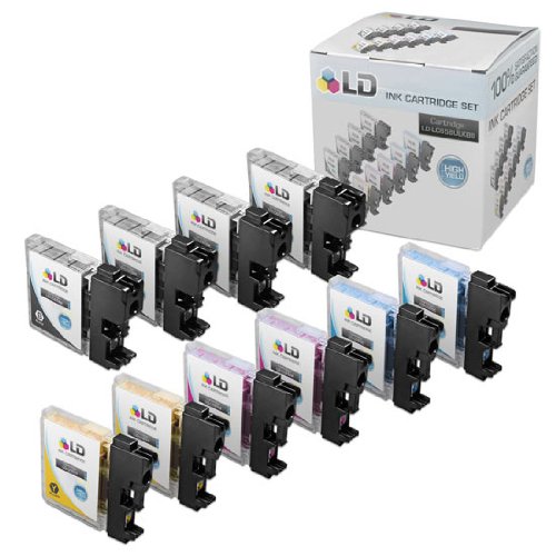 Brother Compatible LC65 Bulk Set of 10 High Yield Ink Cartridges 4 Black  2 each of Cyan  Magenta  YellowB001KDMHFC 