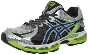 ASICS Men's GEL-Nimbus 15 Running Shoe,Lightning/Blue Steel/Lime,10.5 M US
