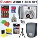 Canon PowerShot A560 7.1MP Digital Camera + 2GB Deluxe Accessory Kit