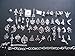 AVBeads 50pcs Mixed Silvers Fairy Wicca Pagan Witch Zinc Alloy Charms Bracelet Kit #3006