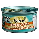 Fancy Feast Elegant Medleys for Cats, Tender Turkey Tuscany in a Savory Sauce, 3-Ounce Cans (Pack of 24)