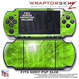 Stardust Green WraptorSkinz Skin and Screen Protector Kit fits Sony PSP Sli ....