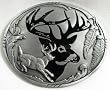 Deer Silhouette Enamel Pewter Buckle