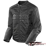 ICON ARC MESH STEALTH BLACK MEDIUM/MD TEXTILE JACKET