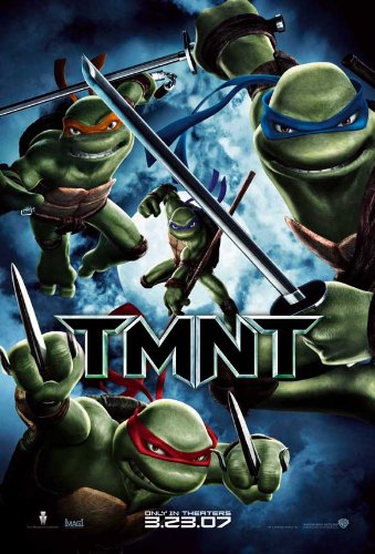 TMNT MOVIE POSTER 2 Sided ORIGINAL 27x40 CHRIS EVANS