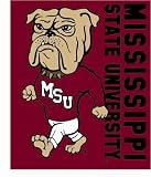 Mississippi State Bulldogs Plush Throw Blanket