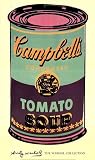 (24x40) Andy Warhol Campbell's Soup Can 1965 Green & Purple Art Print Poster