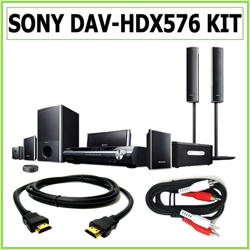 Sony DAV-HDX576WF Bravia Theater System With HDMI and Stereo Cable