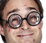 Smiffy's Specs Nerd Glasses Superb Card