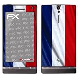 atFoliX Fu�ball 2012 Frankreich Flagge Designfolie f�r Sony Xperia Svon "Displayschutz@FoliX"
