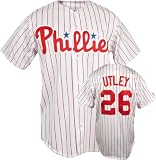 Majestic Phillies/Utley Replica Home Jersey