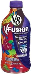 V8 Fusion Juice, Pomegranate Blueberry, 46-Ounce Bottles