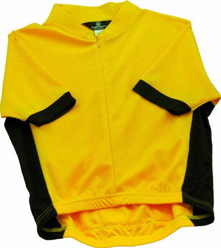 Canari Paceline Youth Cycle Jersey, Medium, Pyramid Yellow