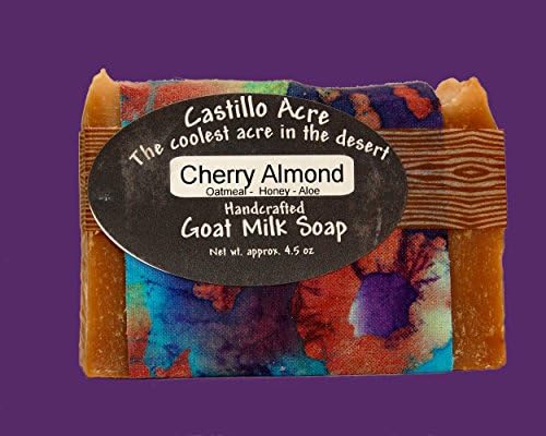 Castillo Acre - Cherry Almond - Herb-infused Goat milk soap. Handcrafted