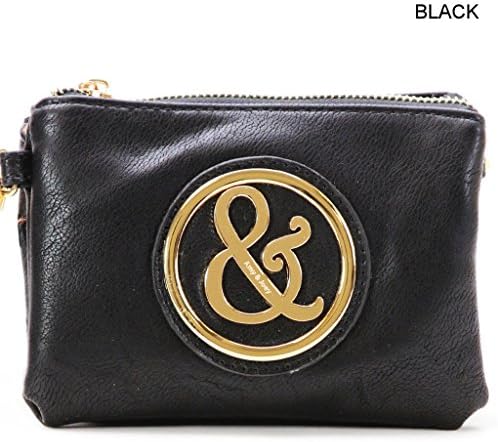 Amy &amp; Joey Cross-Body Purse or Clutch - BLACK