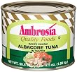 Ambrosia White Chunk Albacore Tuna In Water, 66.5-Ounce Can