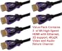 PTC Premium Gold Series High Speed HDMI Cable, 6 feet (3-Pack)