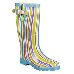 Product Image Women's Sassy Stripe Rain Boots - Blue