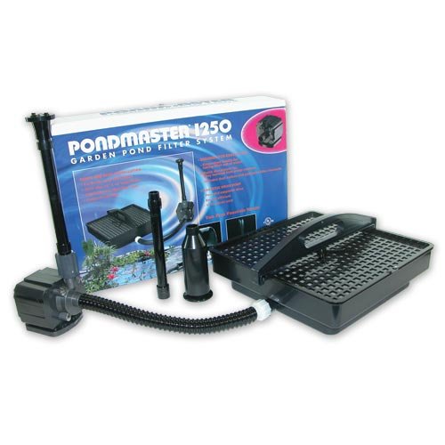 Pondmaster PMK1250 Pond Filter with 250gph Pump and Bonus Fountain Head