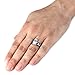 Stainless Steel Claddagh Ring with Celtic Knot Eternity Design (6.0mm) - Sizes 5-13