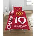 Manchester United Champions 19 Single Duvet Cover