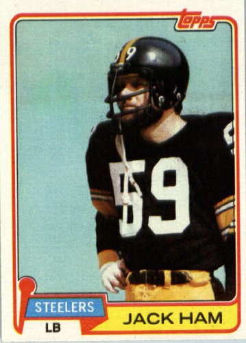 1981 Topps # 235 Jack Ham Pittsburgh Steelers Football Card - In Protective Screwdown Display Case!