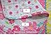 Brandream Full Queen Size Pink Polka Dot Stripe Floral Quilt Set Cotton