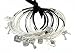  : BRACELET B152 16 PC SET MIXED BANGLE CHARM BANGLES HEARTS LOCKS KEYS