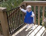 Stairway Special Baby Gate for Indoors/Outdoors Colors: Black