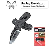 Benchmade Knife 13310 Harley Davidson Levitator Money Clip 2in. Plain Edge Blade Folding Knife Bundle