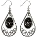 NCAA Vanderbilt Commodores Ladies Tear Drop Crystal Dangle Earrings -