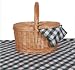 ONNY Willow Picnic Basket with tablecloth and napkins