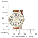Carriage by Timex Women's C3C401 Two-Tone Round Case Champaign Dial Brown Croco Strap Watch image 5