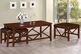 3pcs Coffee Table with Espresso Finish