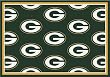 Green Bay Packers 7' 8" x 10' 9" Team Repeat Area Rug (Green)