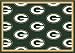 Green Bay Packers 5' 4" x 7' 8" Team Repeat Area Rug (Green)