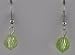 Lime Gem Cut Globes Earrings