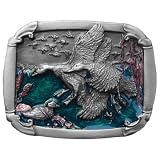 Ducks Flying Belt Buckle by Bergamot