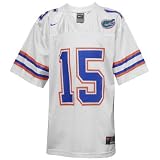 Nike Florida Gators Youth #15 White Replica Football Jersey