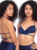 American Apparel Nylon Tricot Criss-Cross Bikini Top
