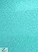 Vinyl Faux Fake Leather Sparkle Glitter Fabric - Turquoise - 54