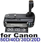 Neewer Battery Grip for Canon EOS 20D/30D/40D/50D D-SLR BG-E2N