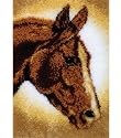 Caron Latch Hook Kit 20 Inch x30 Inch - Horse