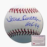 Steve Carlton Philadelphia Phillies Autographed Rawlings MLB Baseball with HOF 94 Inscription