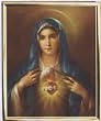 Immaculate Heart of Mary Framed Art, 8" x 10" - MADE IN ITALY