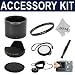 Accessory Kit for Canon PowerShot S5 - Includes: Aluminum Lens Adapter Tube + UV Filter + Hard Tulip Lens Hood + White Balance Lens Cap + 2.5