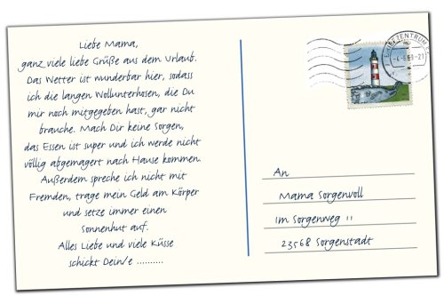 Urlaubskarte Lustige Urlaubsgrusse Schreiben